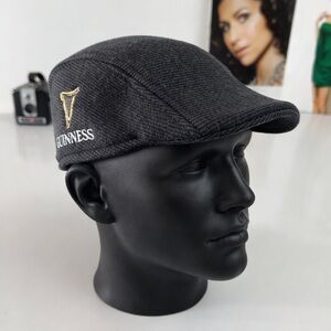 Guinness Irish Tweed Flat Cap | Black · Driving Ivy Hat